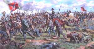 Don Troiani civil war print, civil war canvas - Toward The Angle